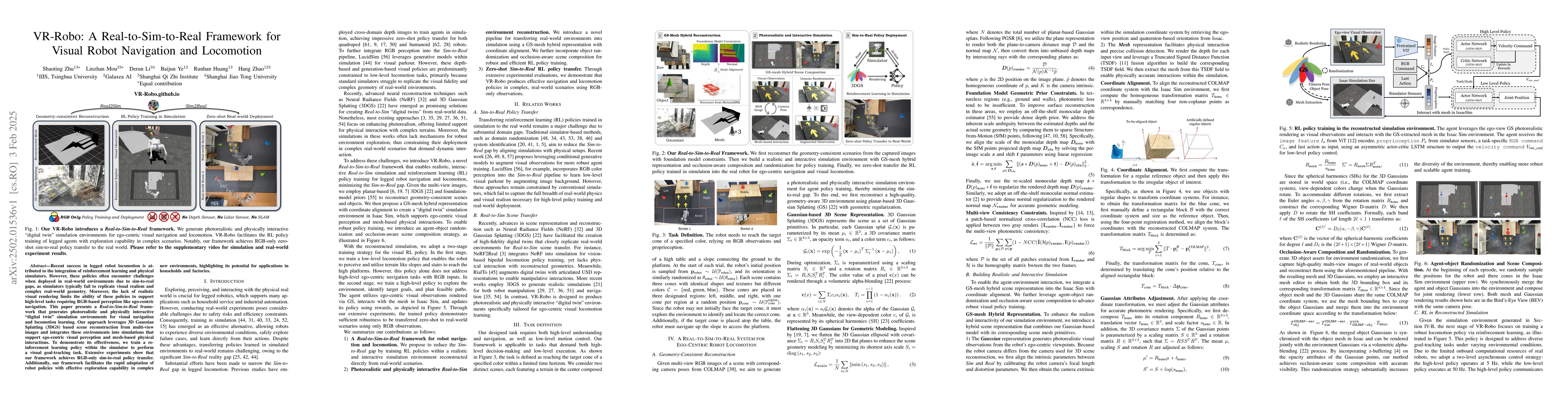 Thumbnail for VR-Robo: A Real-to-Sim-to-Real Framework for Visual Robot Navigation and
  Locomotion
