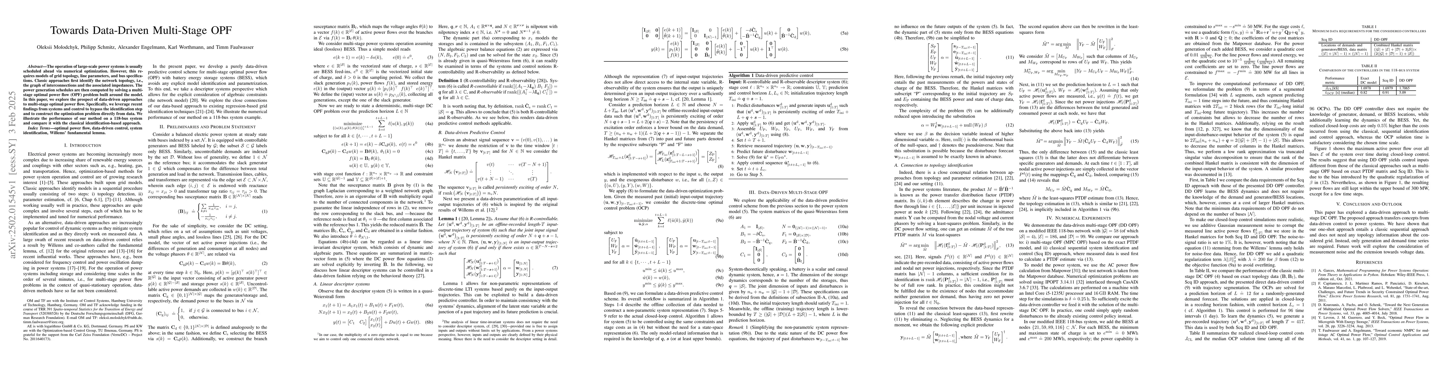 Thumbnail for Towards Data-Driven Multi-Stage OPF