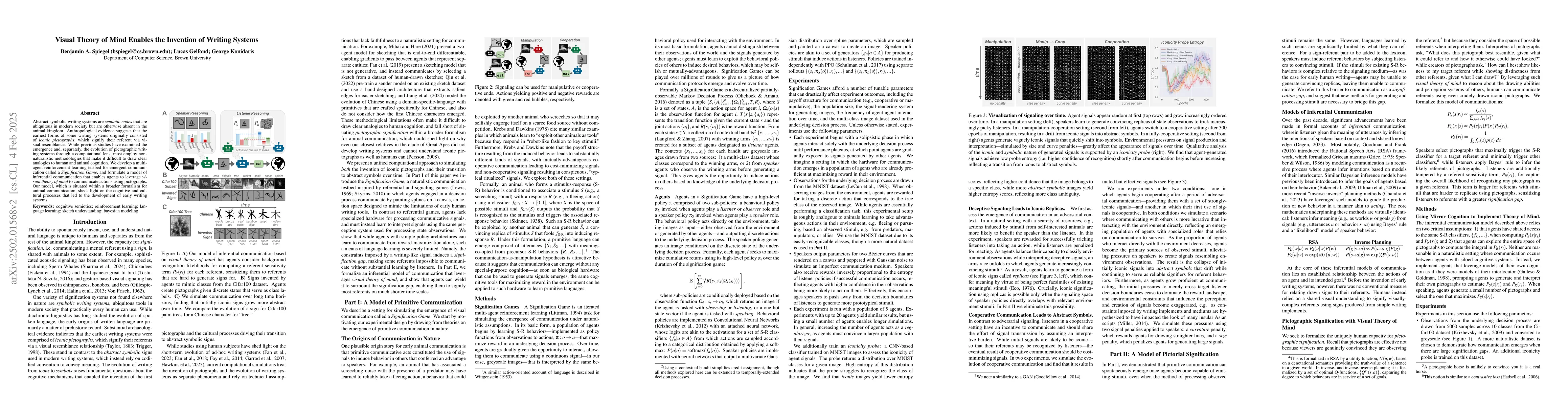 Thumbnail for Visual Theory of Mind Enables the Invention of Writing Systems