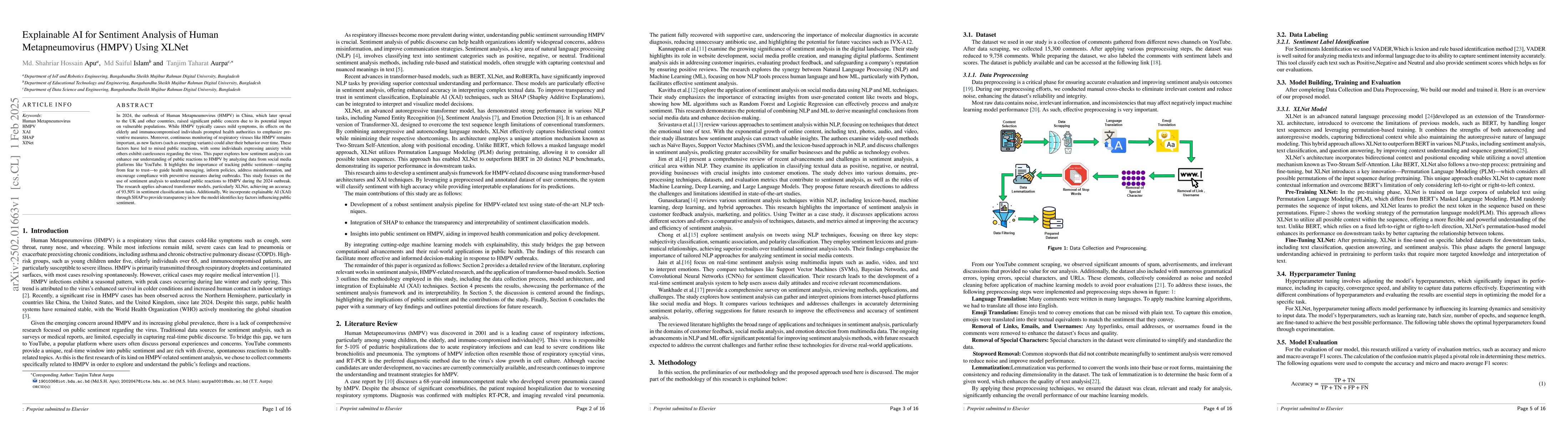 Thumbnail for Explainable AI for Sentiment Analysis of Human Metapneumovirus (HMPV)
  Using XLNet