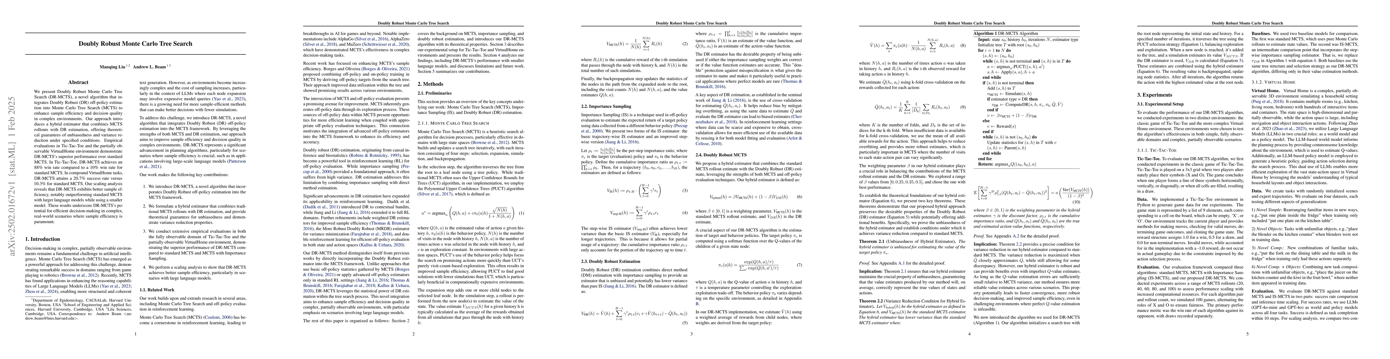 Thumbnail for Doubly Robust Monte Carlo Tree Search