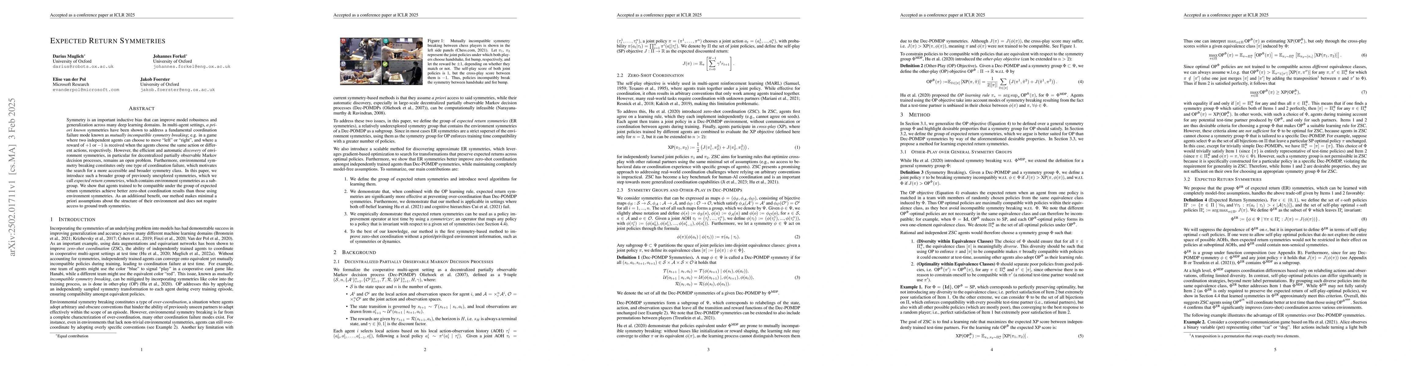 Thumbnail for Expected Return Symmetries