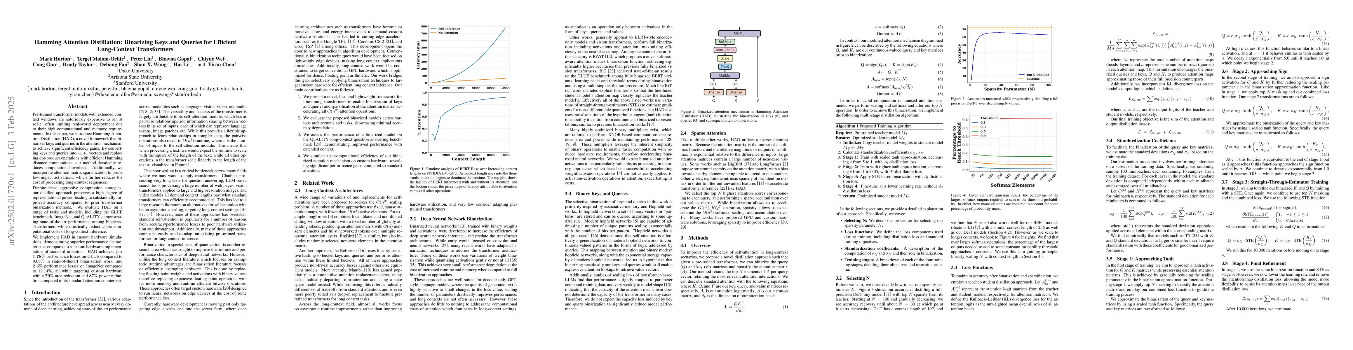 Thumbnail for Hamming Attention Distillation: Binarizing Keys and Queries for
  Efficient Long-Context Transformers