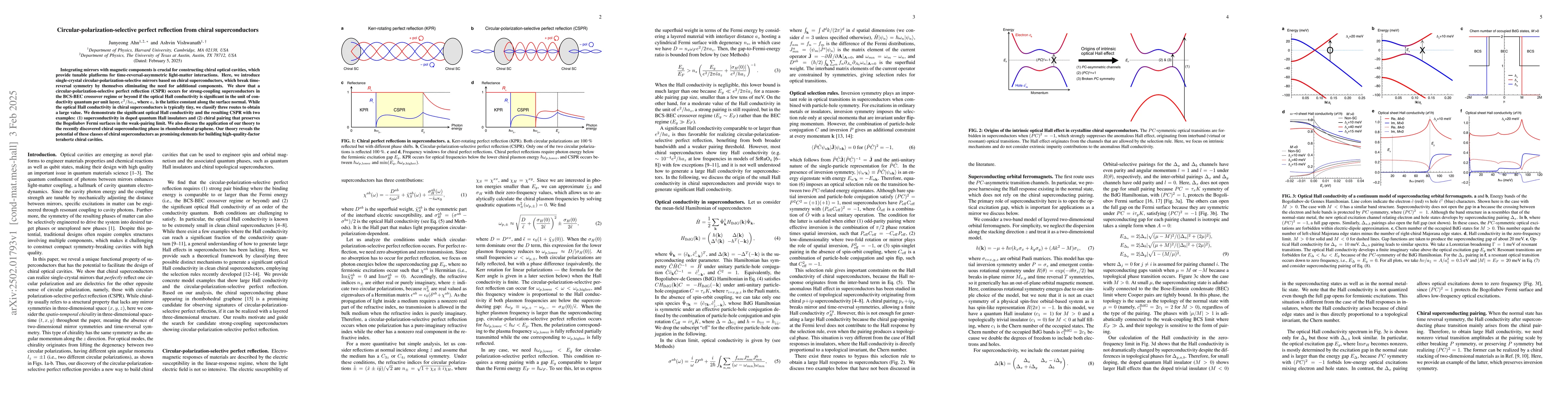 Thumbnail for Circular-polarization-selective perfect reflection from chiral
  superconductors