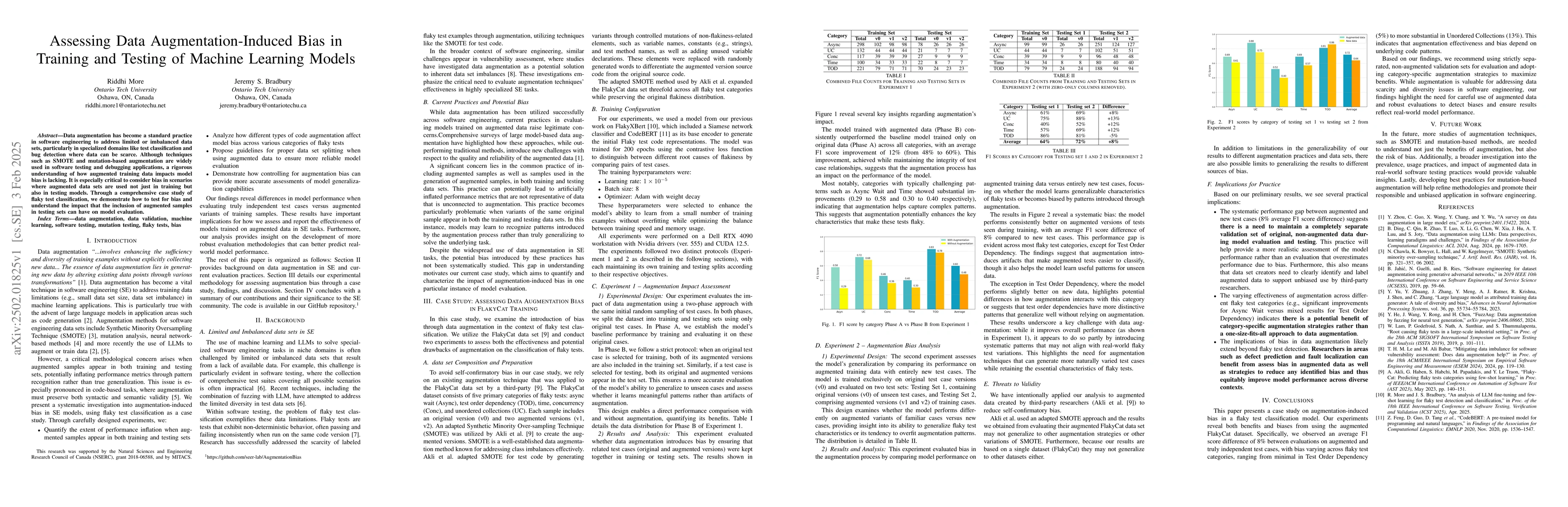 Thumbnail for Assessing Data Augmentation-Induced Bias in Training and Testing of
  Machine Learning Models