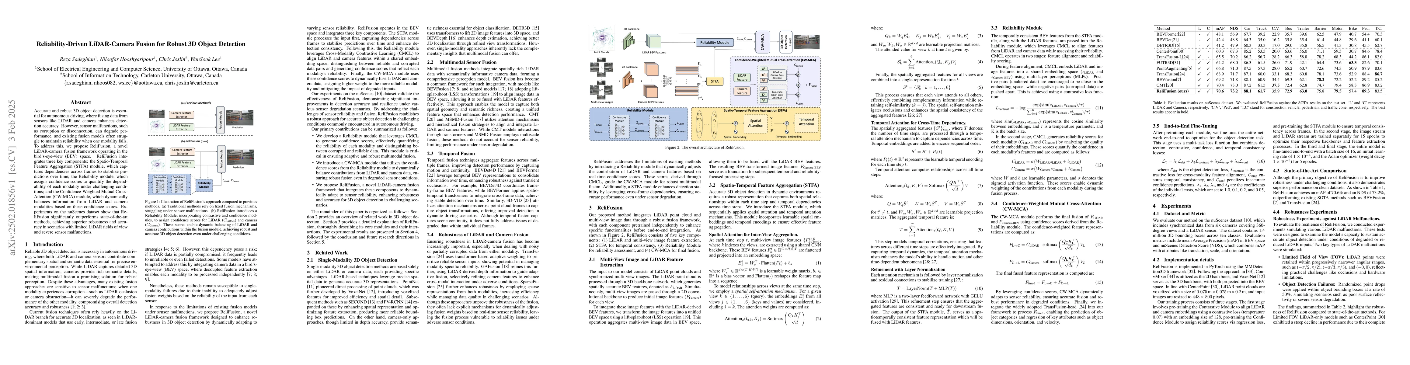 Thumbnail for Reliability-Driven LiDAR-Camera Fusion for Robust 3D Object Detection