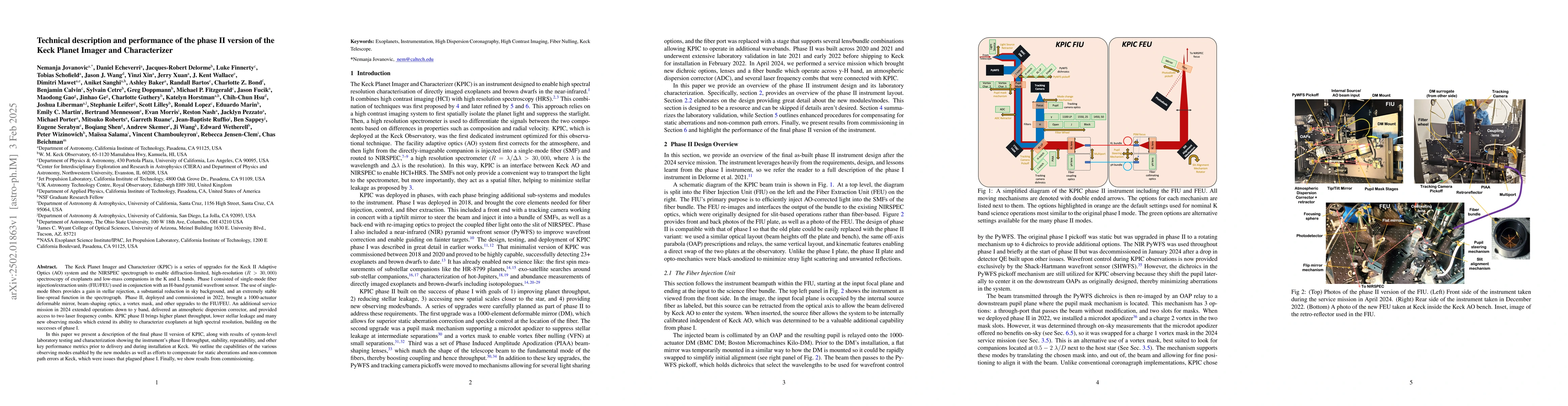 Thumbnail for Technical description and performance of the phase II version of the
  Keck Planet Imager and Characterizer