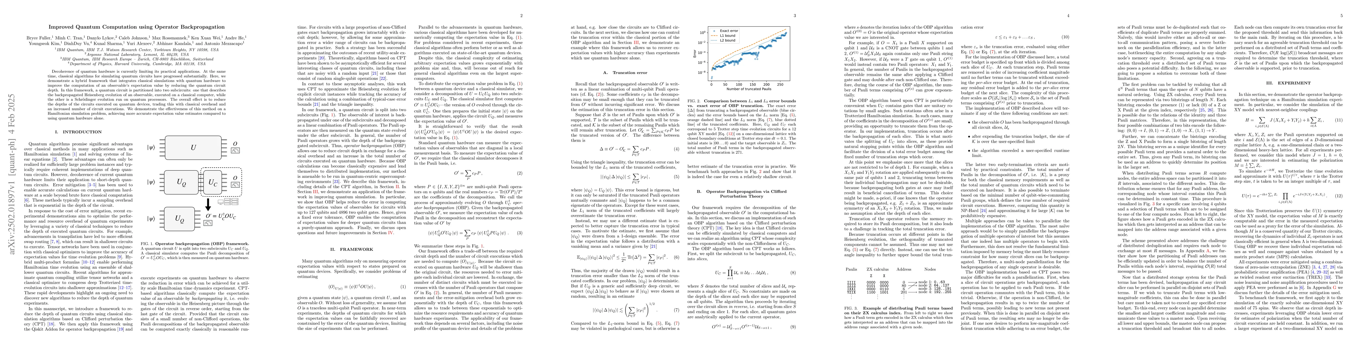Thumbnail for Improved Quantum Computation using Operator Backpropagation