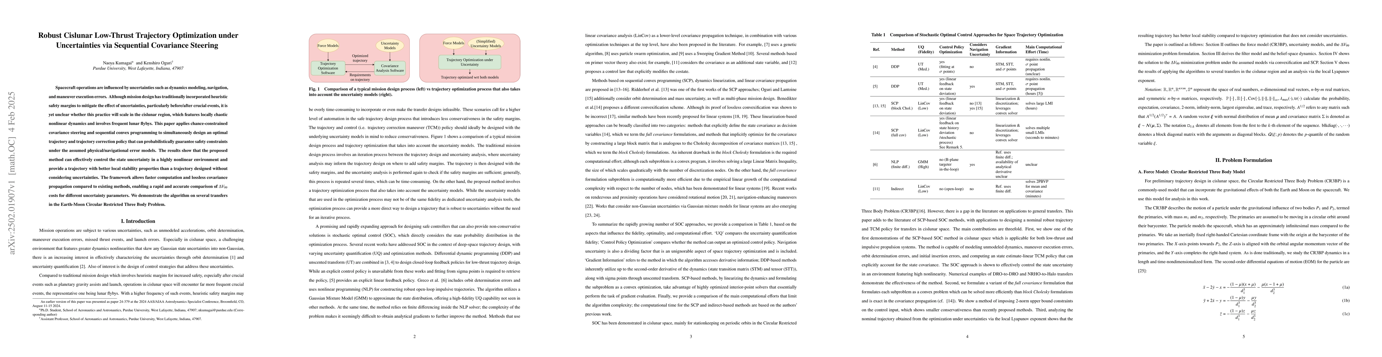 Thumbnail for Robust Cislunar Low-Thrust Trajectory Optimization under Uncertainties
  via Sequential Covariance Steering