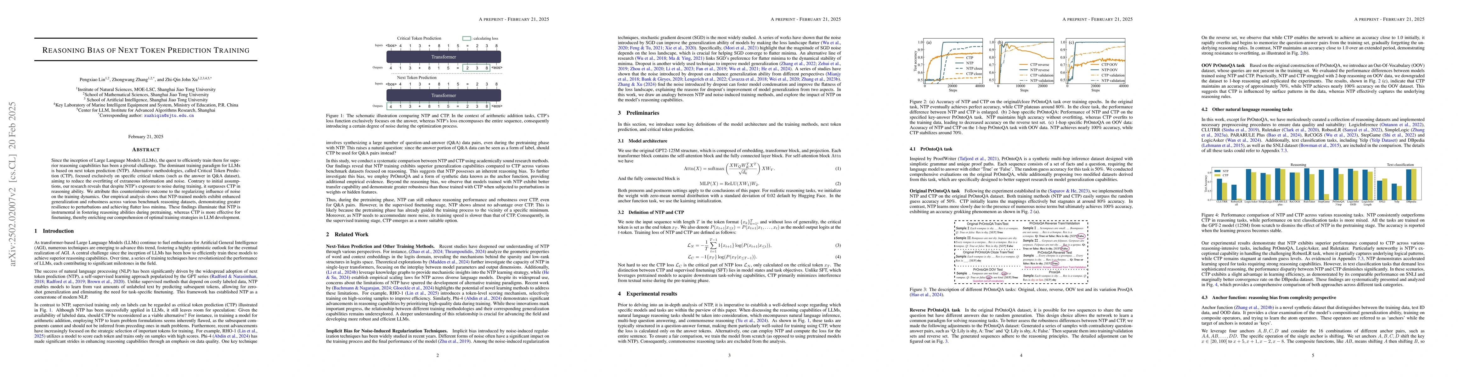Thumbnail for Reasoning Bias of Next Token Prediction Training
