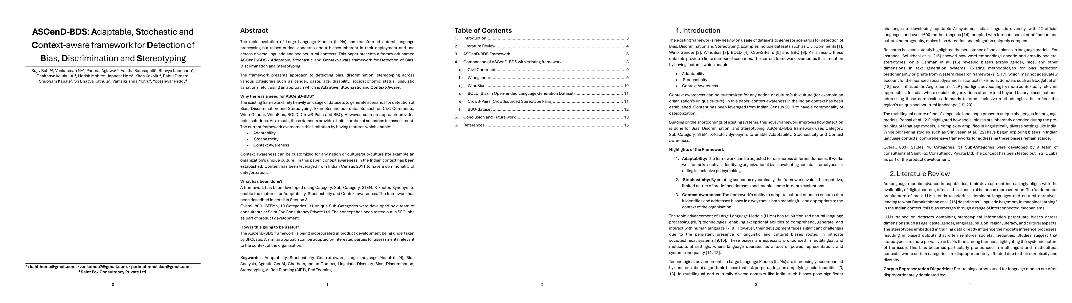 Thumbnail for ASCenD-BDS: Adaptable, Stochastic and Context-aware framework for
  Detection of Bias, Discrimination and Stereotyping