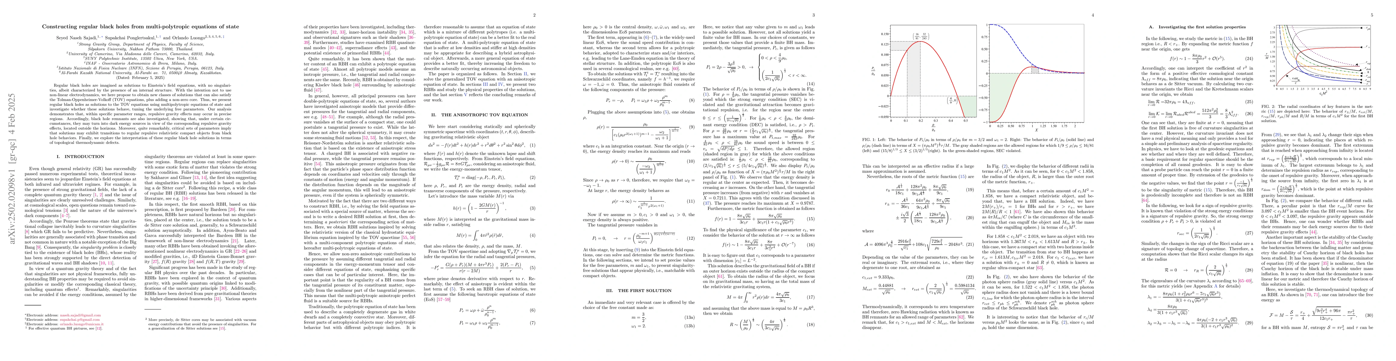 Thumbnail for Constructing regular black holes from multi-polytropic equations of
  state