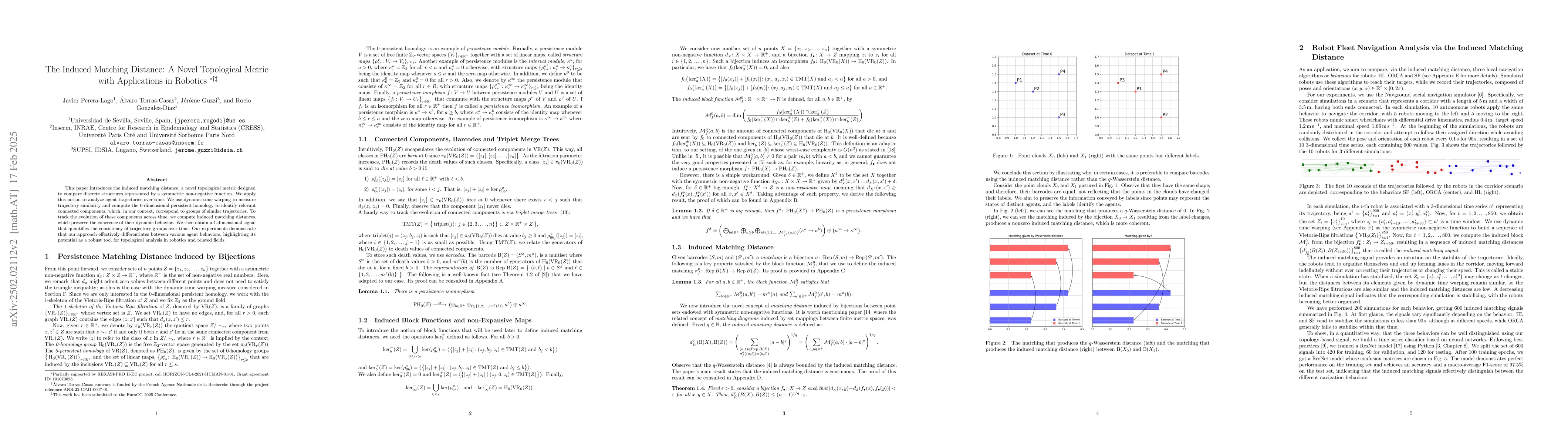 Thumbnail for The Induced Matching Distance: A Novel Topological Metric with
  Applications in Robotics