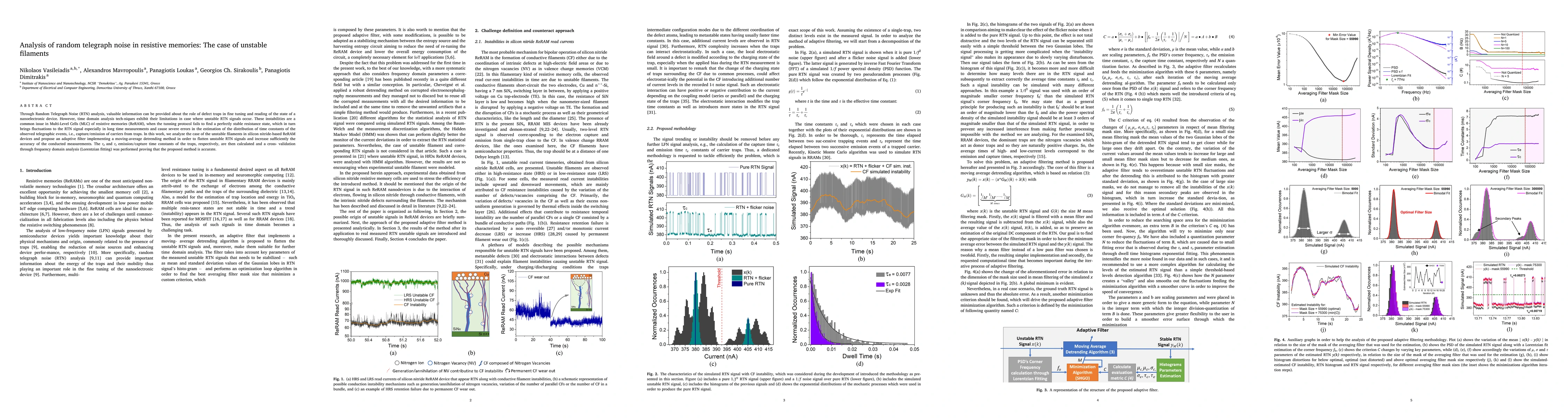 Thumbnail for Analysis of random telegraph noise in resistive memories: The case of
  unstable filaments