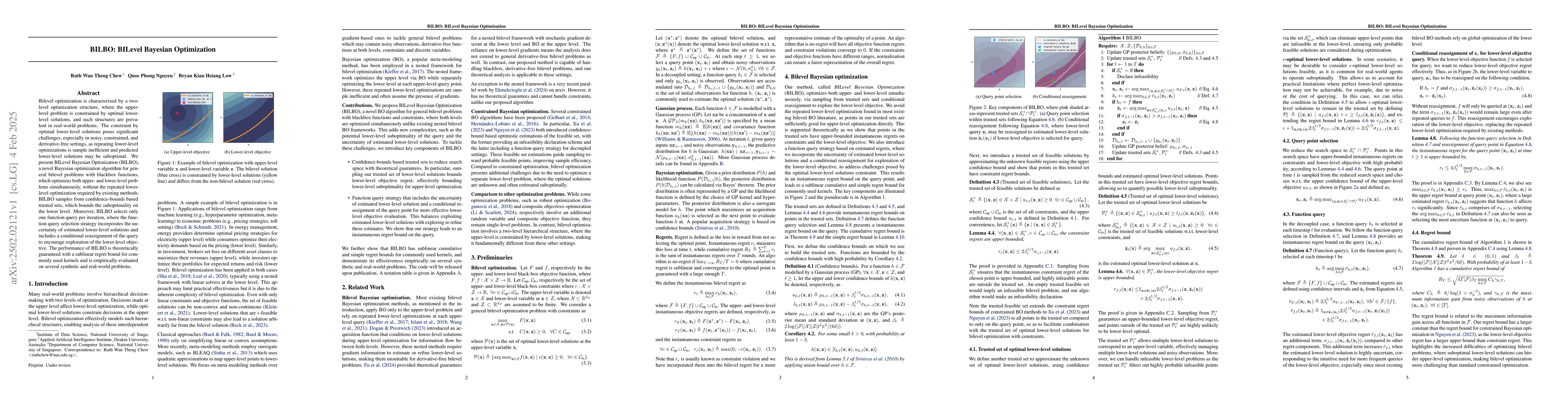 Thumbnail for BILBO: BILevel Bayesian Optimization