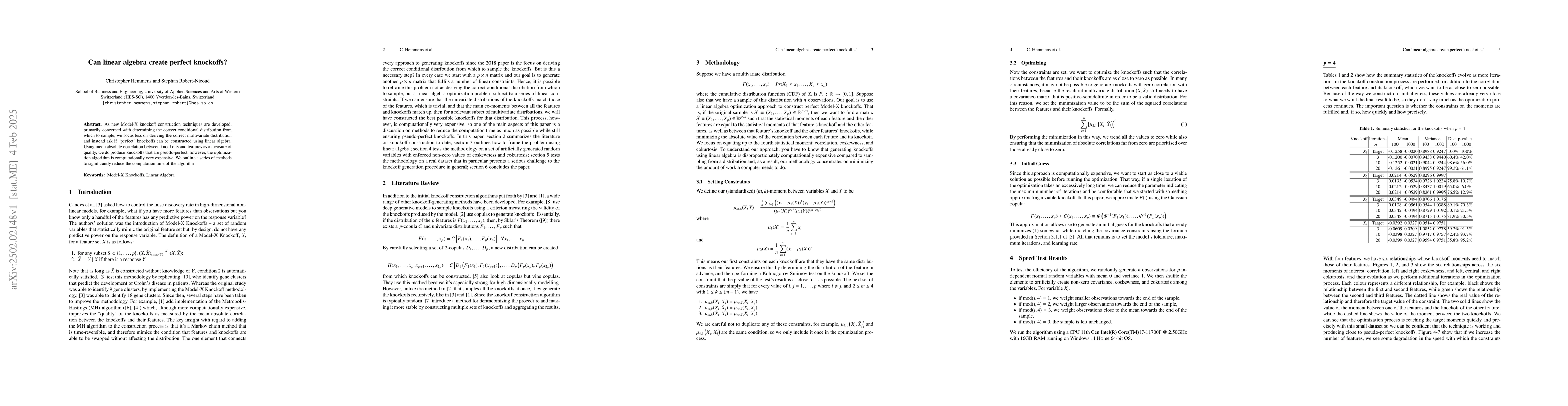 Thumbnail for Can linear algebra create perfect knockoffs?