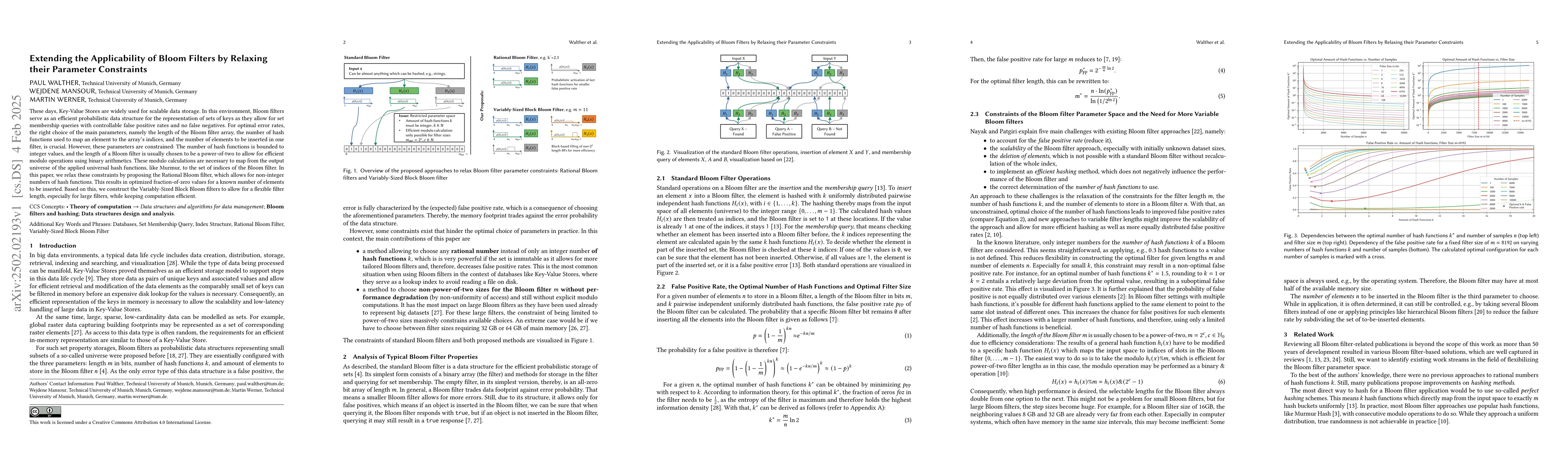Thumbnail for Extending the Applicability of Bloom Filters by Relaxing their Parameter
  Constraints