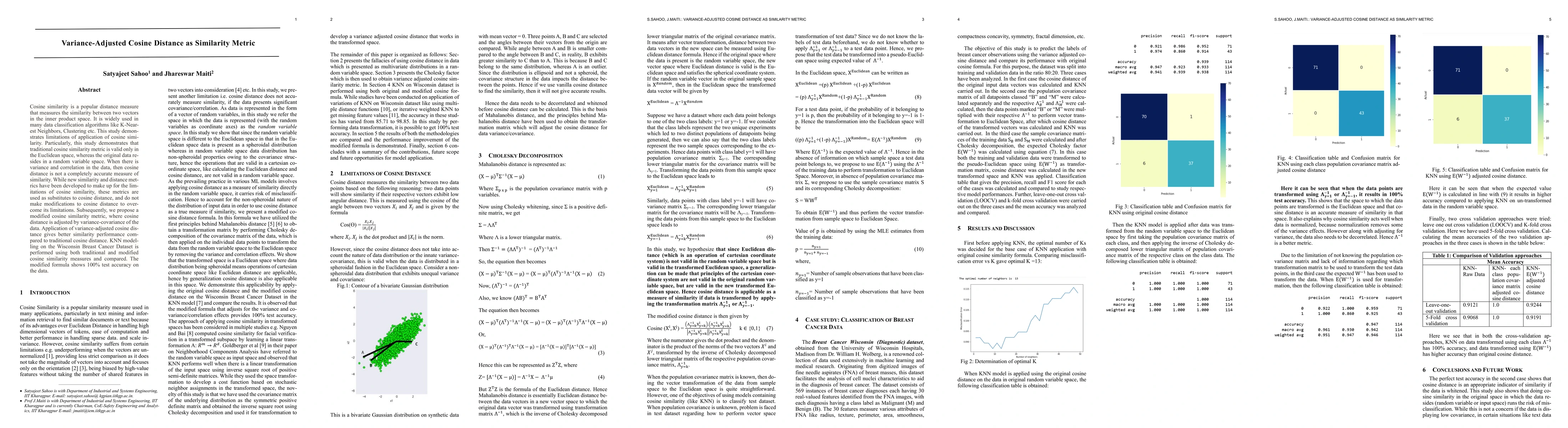 Thumbnail for Variance-Adjusted Cosine Distance as Similarity Metric