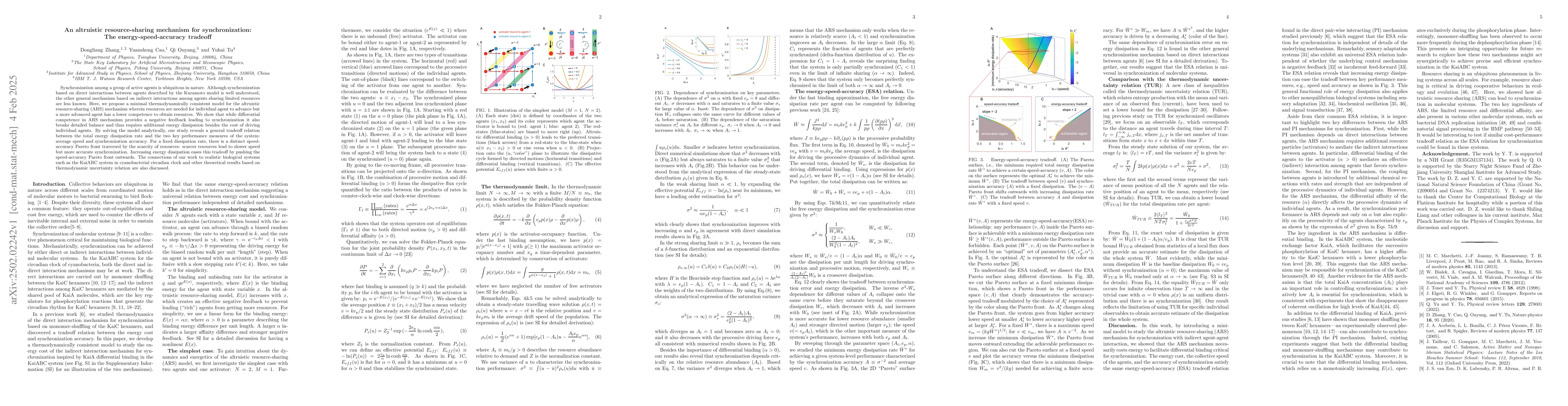 Thumbnail for An altruistic resource-sharing mechanism for synchronization: The
  energy-speed-accuracy tradeoff