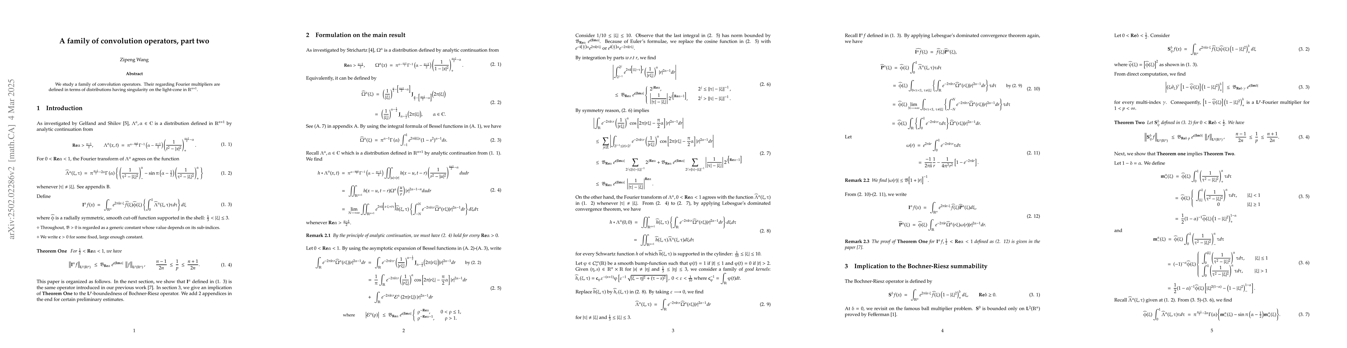 Thumbnail for A family of convolution operators, part two