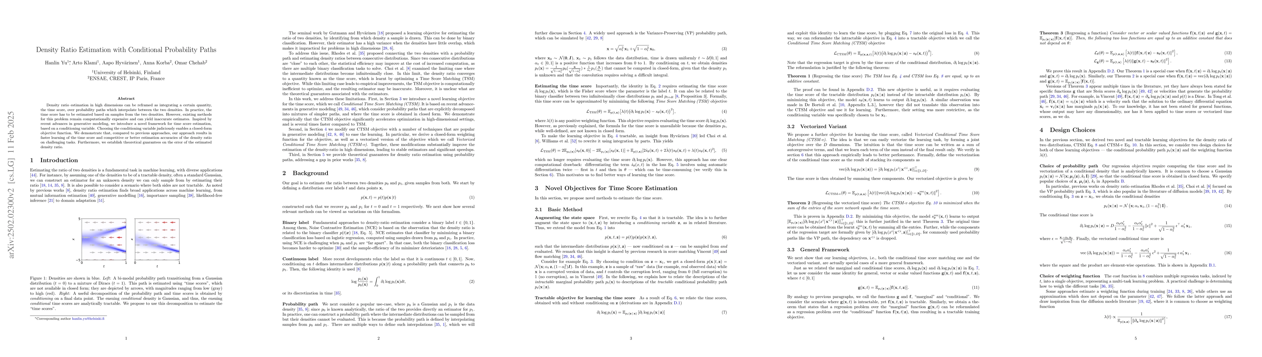 Thumbnail for Density Ratio Estimation with Conditional Probability Paths