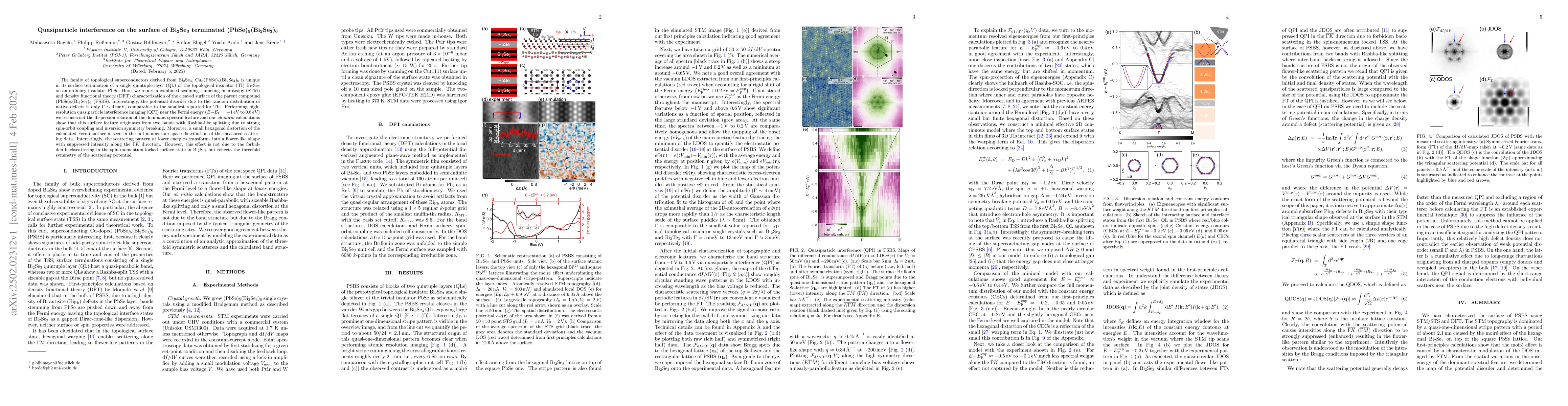 Thumbnail for Quasiparticle interference on the surface of
  Bi$_{\mathbf{2}}$Se$_{\mathbf{3}}$ terminated (PbSe)$_{\mathbf
  5}$(Bi$_{\mathbf 2}$Se$_{\mathbf 3}$)$_{\mathbf 6}$