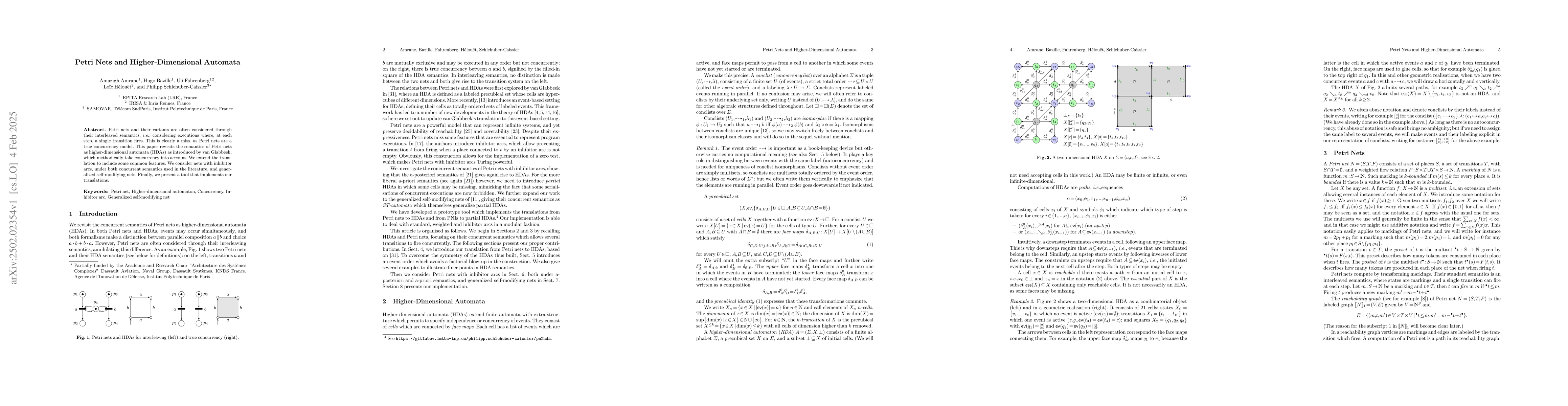 Thumbnail for Petri Nets and Higher-Dimensional Automata