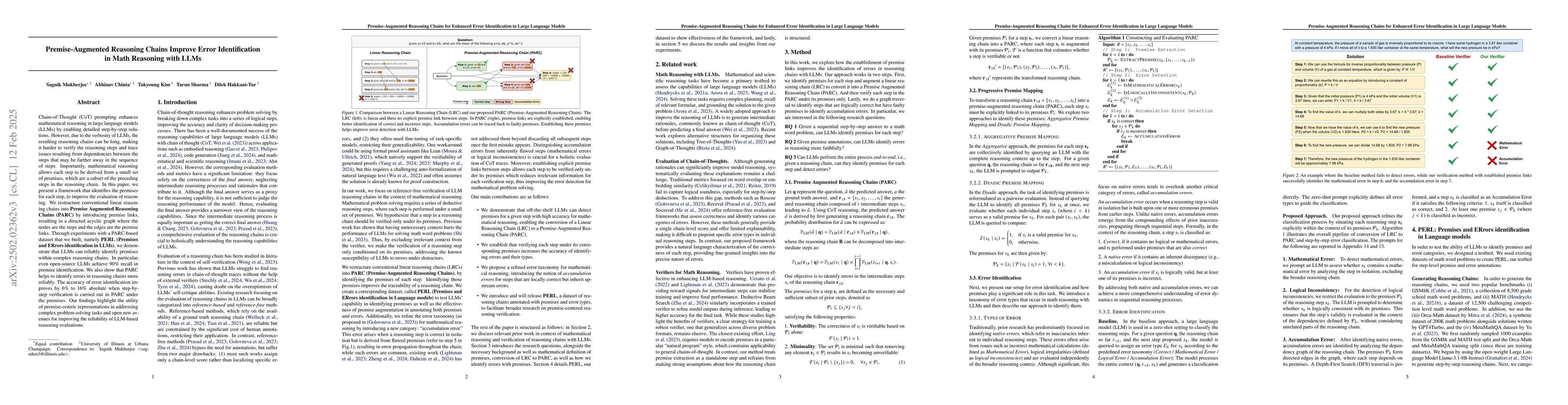 Thumbnail for Premise-Augmented Reasoning Chains Improve Error Identification in Math
  reasoning with LLMs