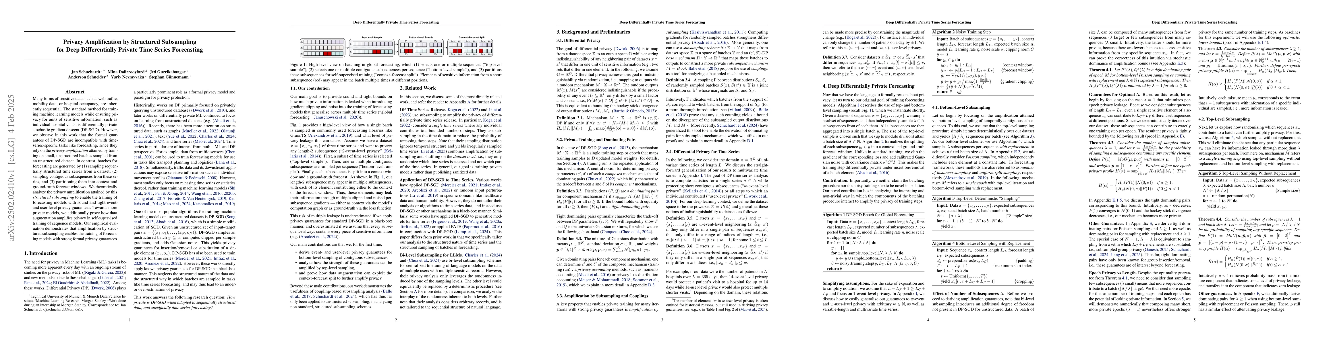 Thumbnail for Privacy Amplification by Structured Subsampling for Deep Differentially
  Private Time Series Forecasting