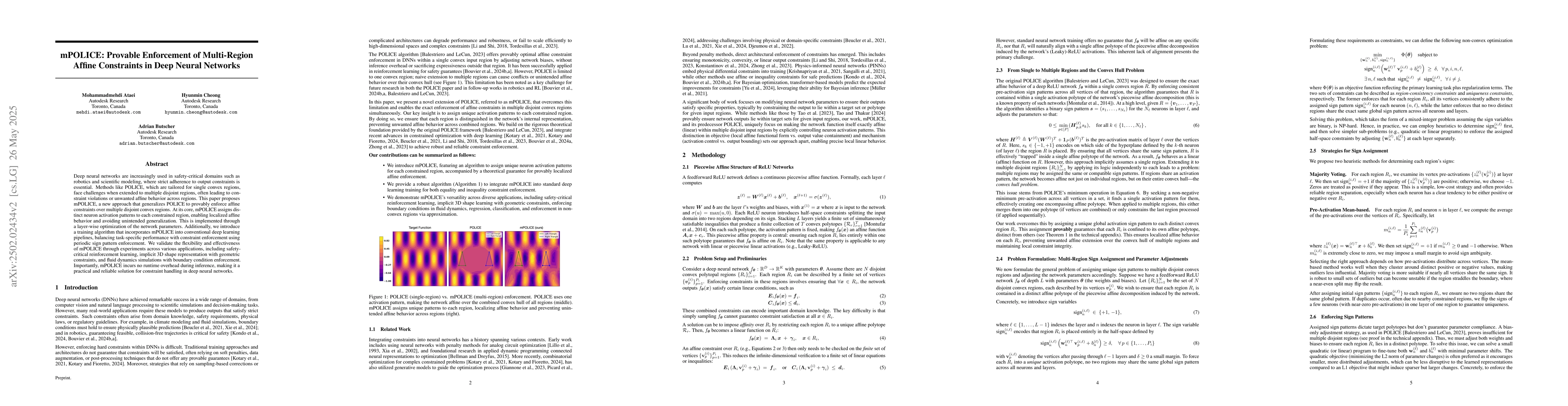 Thumbnail for mPOLICE: Provable Enforcement of Multi-Region Affine Constraints in Deep
  Neural Networks