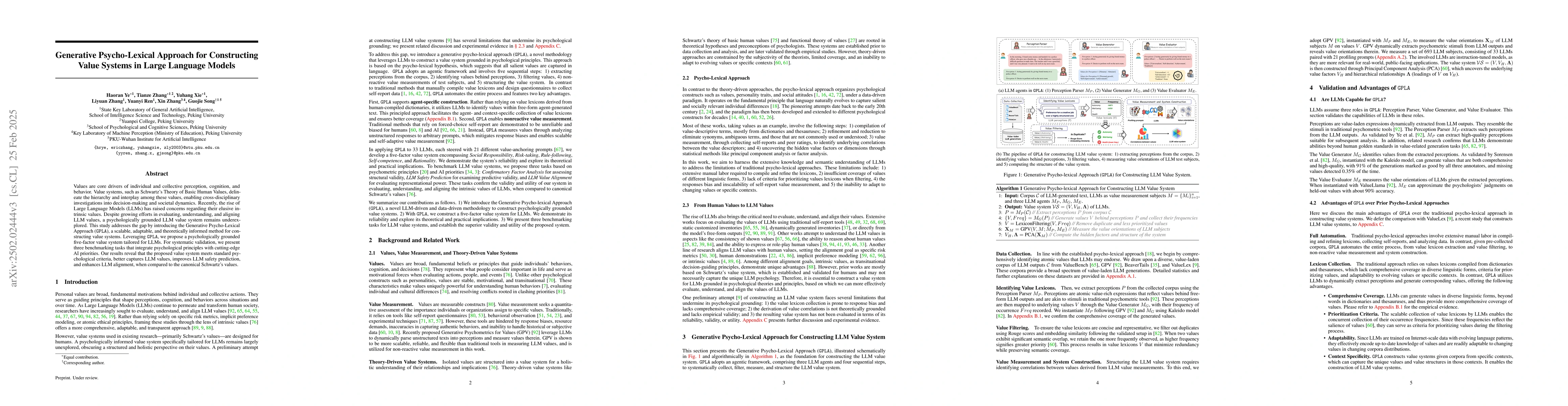 Thumbnail for Generative Psycho-Lexical Approach for Constructing Value Systems in
  Large Language Models