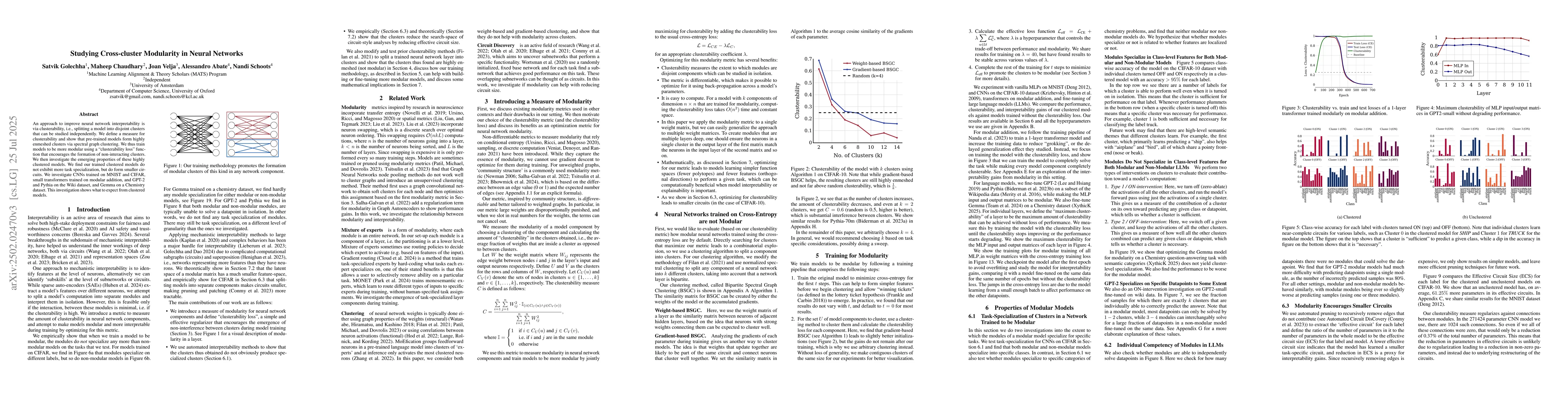 Thumbnail for Studying Cross-cluster Modularity in Neural Networks