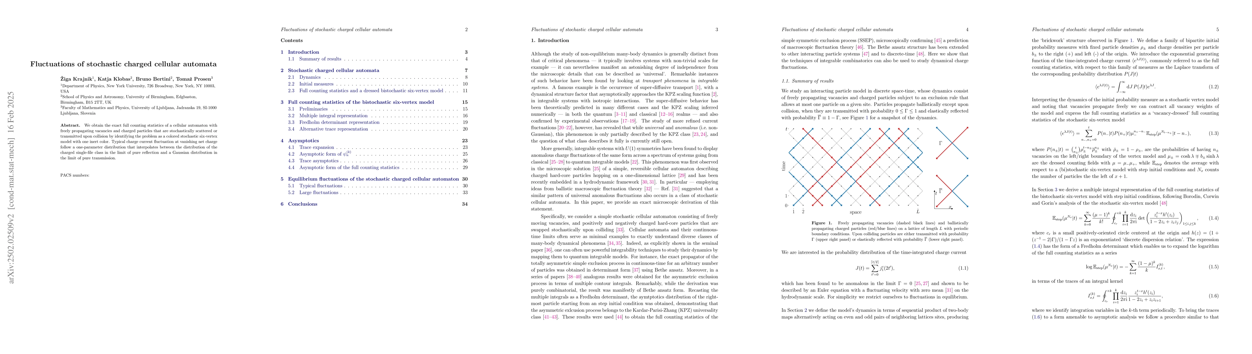Thumbnail for Fluctuations of stochastic charged cellular automata