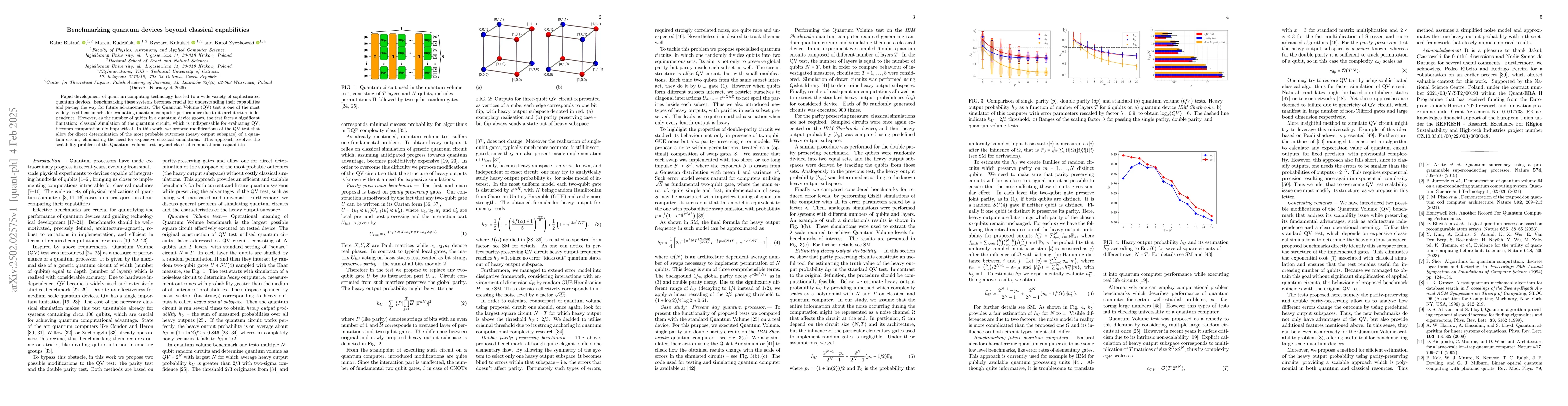 Thumbnail for Benchmarking quantum devices beyond classical capabilities
