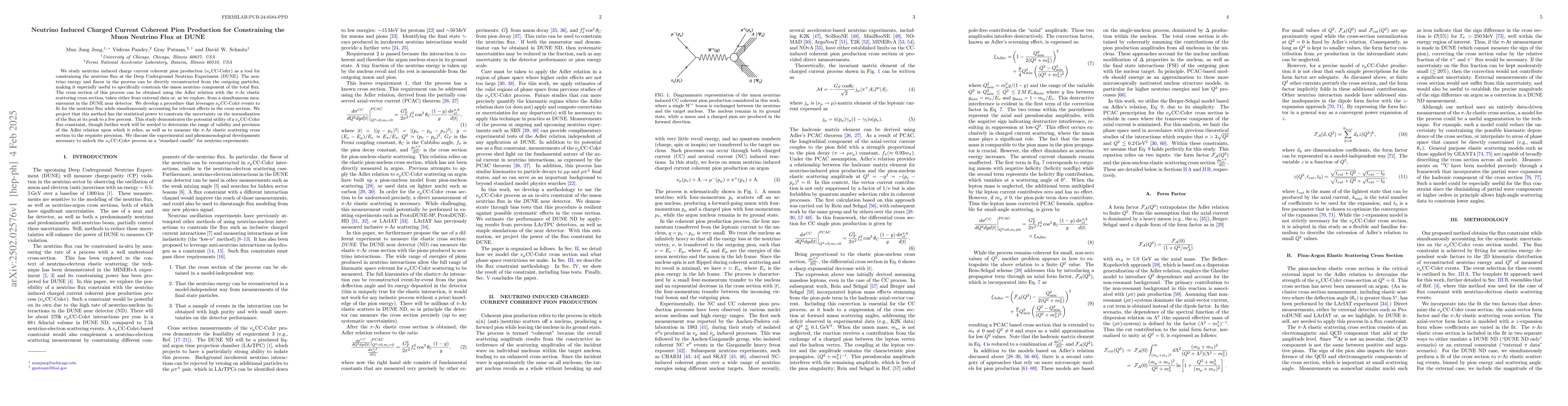Thumbnail for Neutrino Induced Charged Current Coherent Pion Production for
  Constraining the Muon Neutrino Flux at DUNE