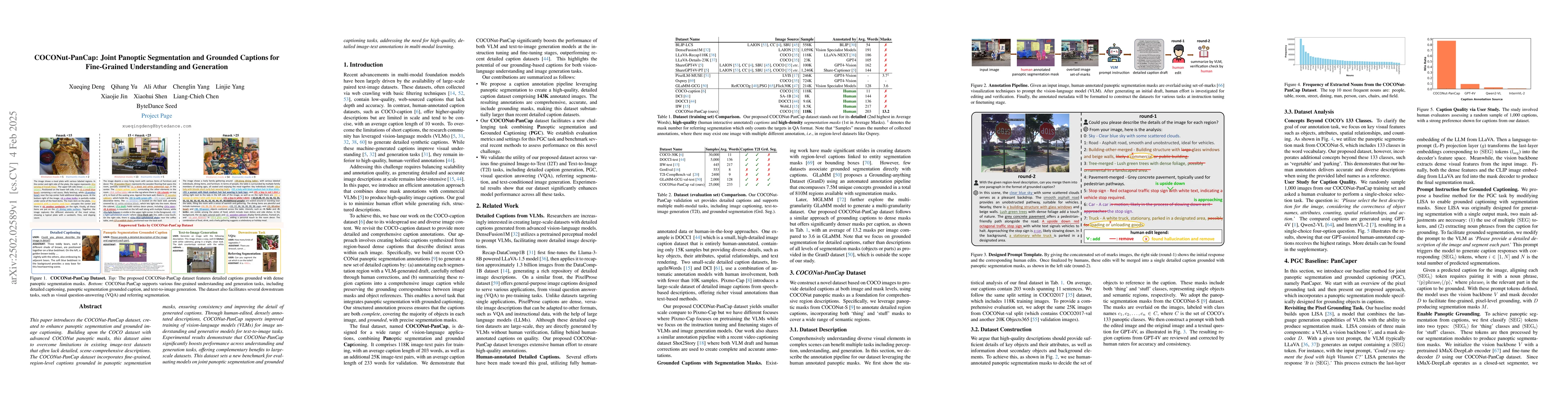 Thumbnail for COCONut-PanCap: Joint Panoptic Segmentation and Grounded Captions for
  Fine-Grained Understanding and Generation