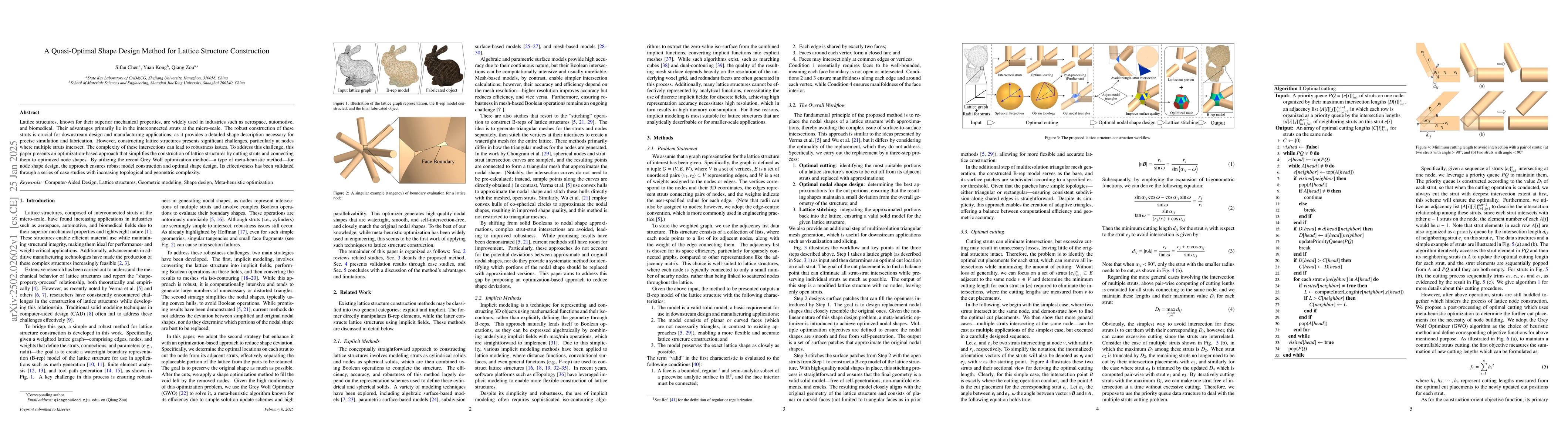 Thumbnail for A Quasi-Optimal Shape Design Method for Lattice Structure Construction