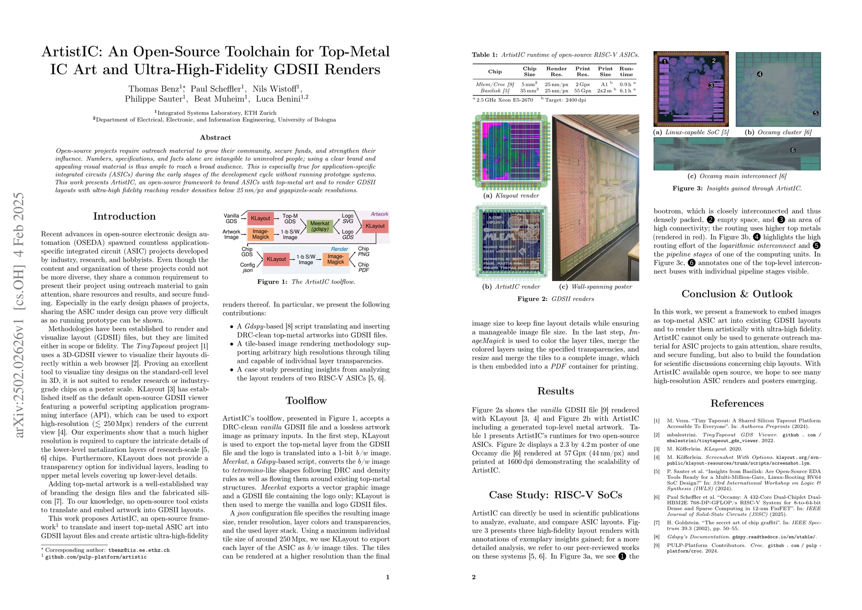 Thumbnail for ArtistIC: An Open-Source Toolchain for Top-Metal IC Art and
  Ultra-High-Fidelity GDSII Renders