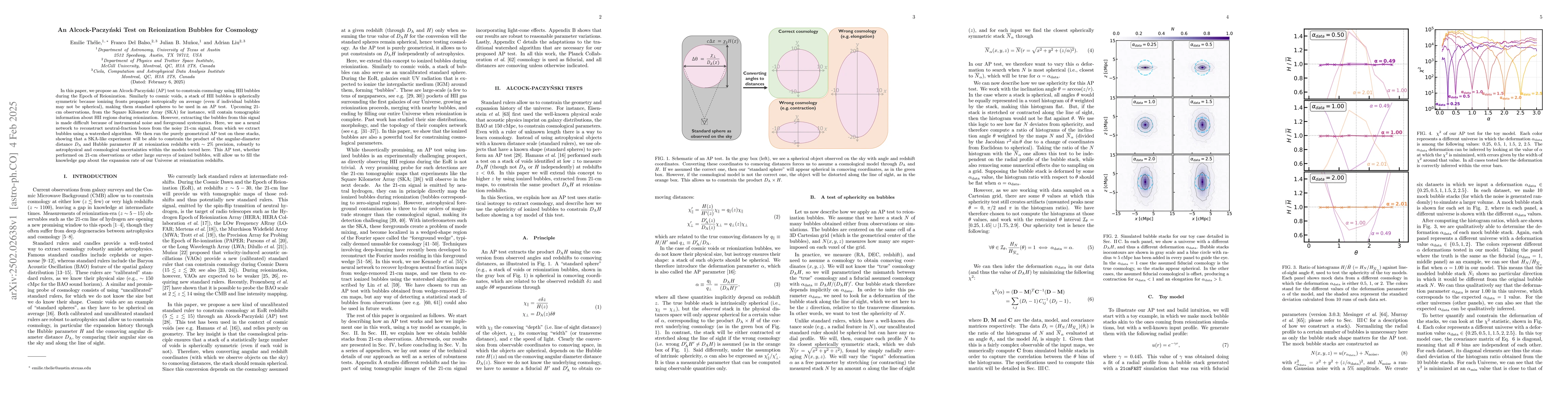 Thumbnail for An Alcock-Paczynski Test on Reionization Bubbles for Cosmology