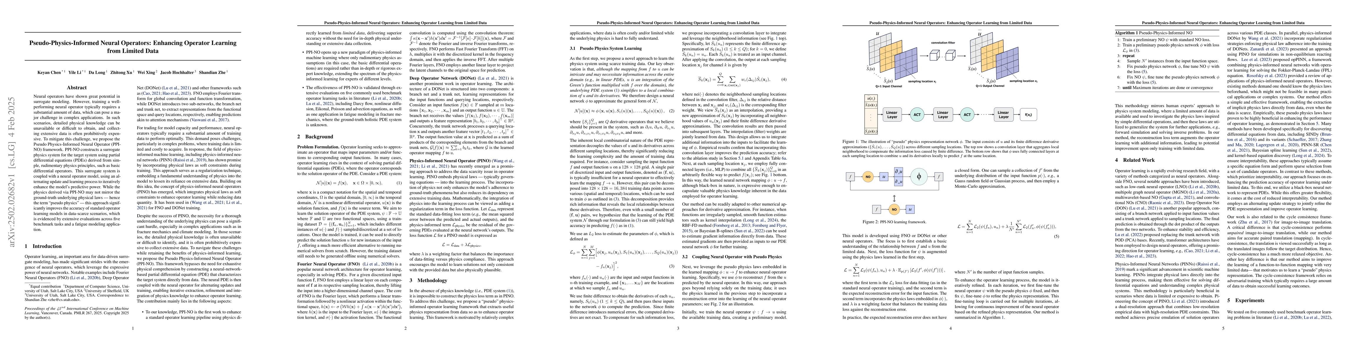 Thumbnail for Pseudo-Physics-Informed Neural Operators: Enhancing Operator Learning
  from Limited Data
