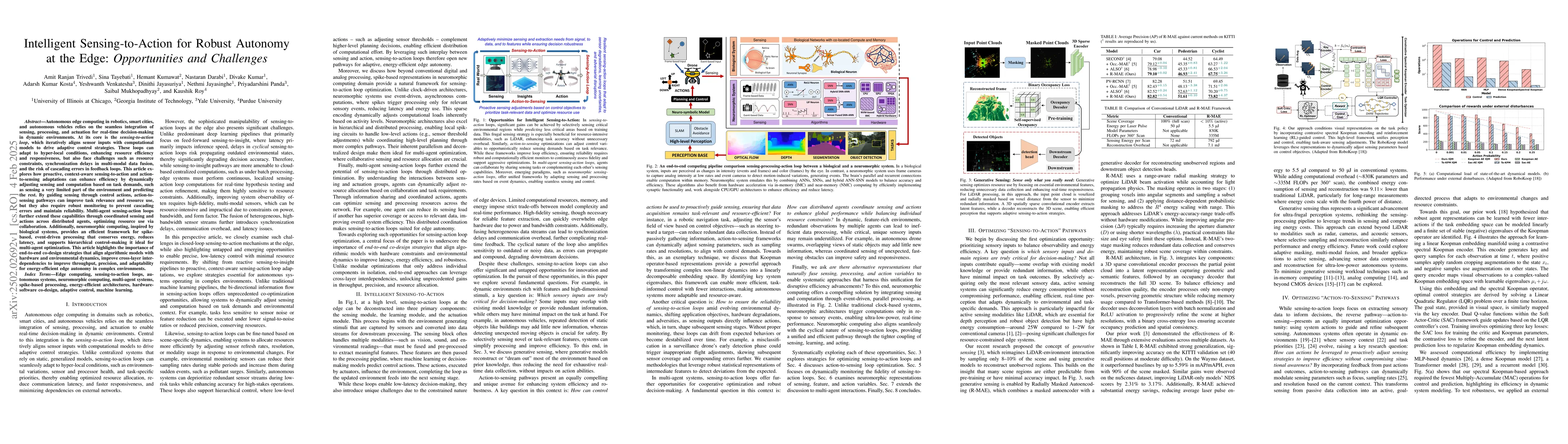 Thumbnail for Intelligent Sensing-to-Action for Robust Autonomy at the Edge:
  Opportunities and Challenges