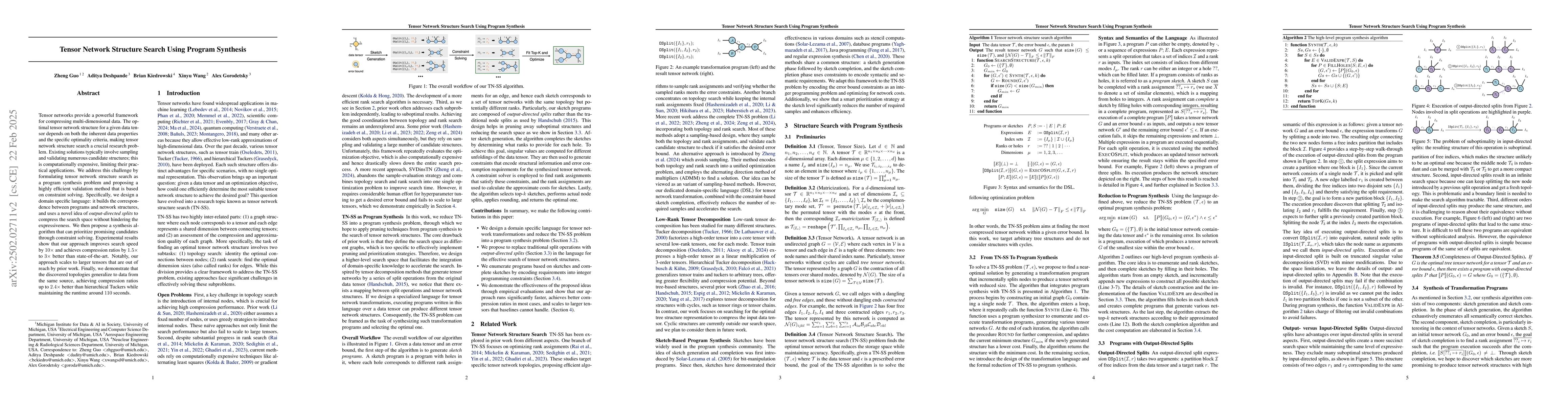 Thumbnail for Tensor Network Structure Search Using Program Synthesis
