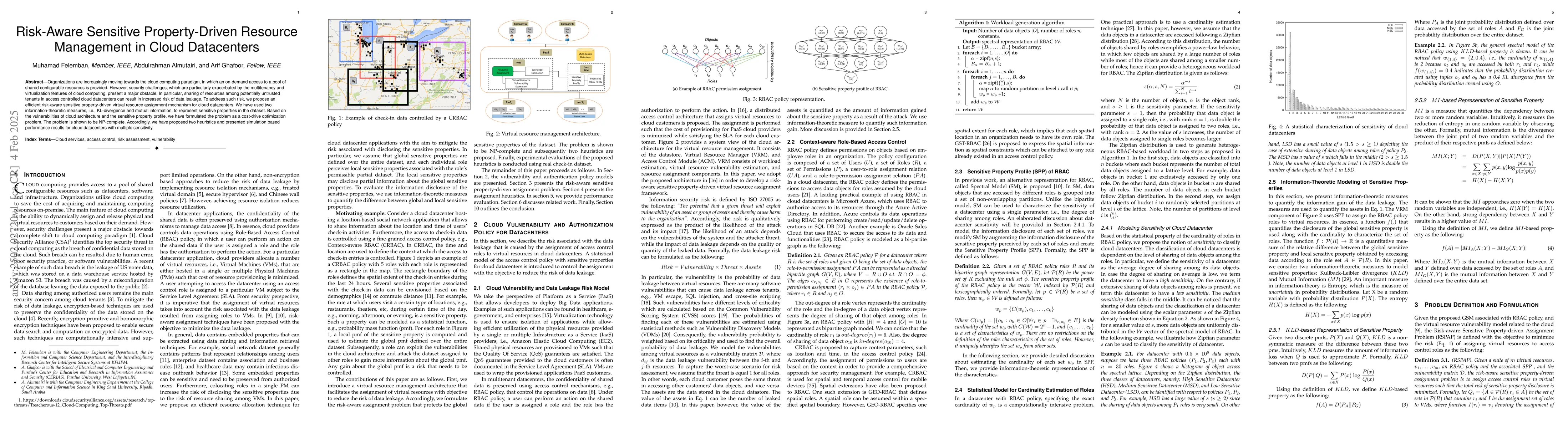 Thumbnail for Risk-Aware Sensitive Property-Driven Resource Management in Cloud
  Datacenters