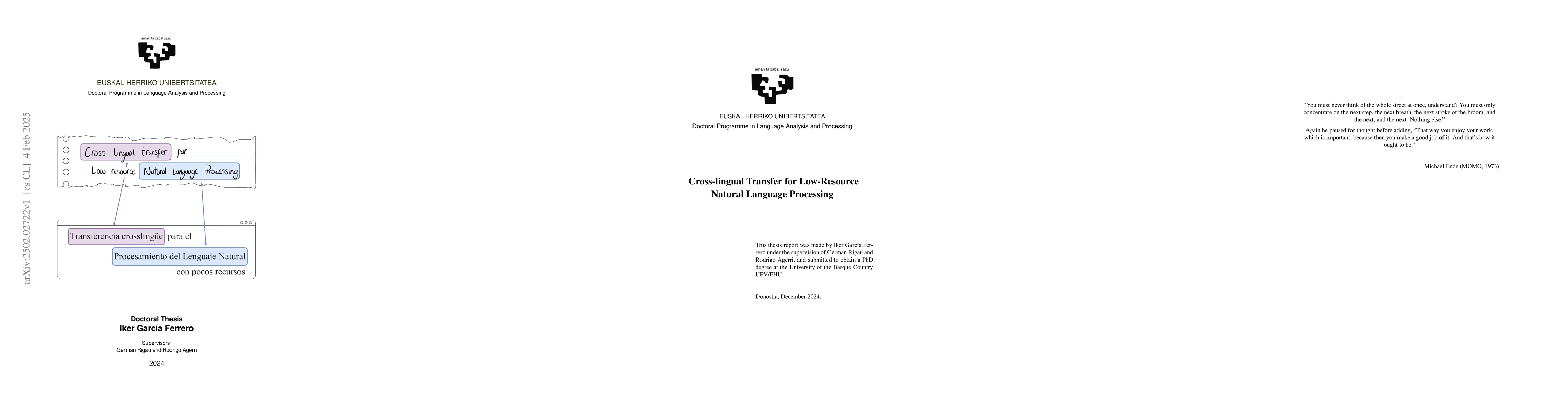 Thumbnail for Cross-Lingual Transfer for Low-Resource Natural Language Processing