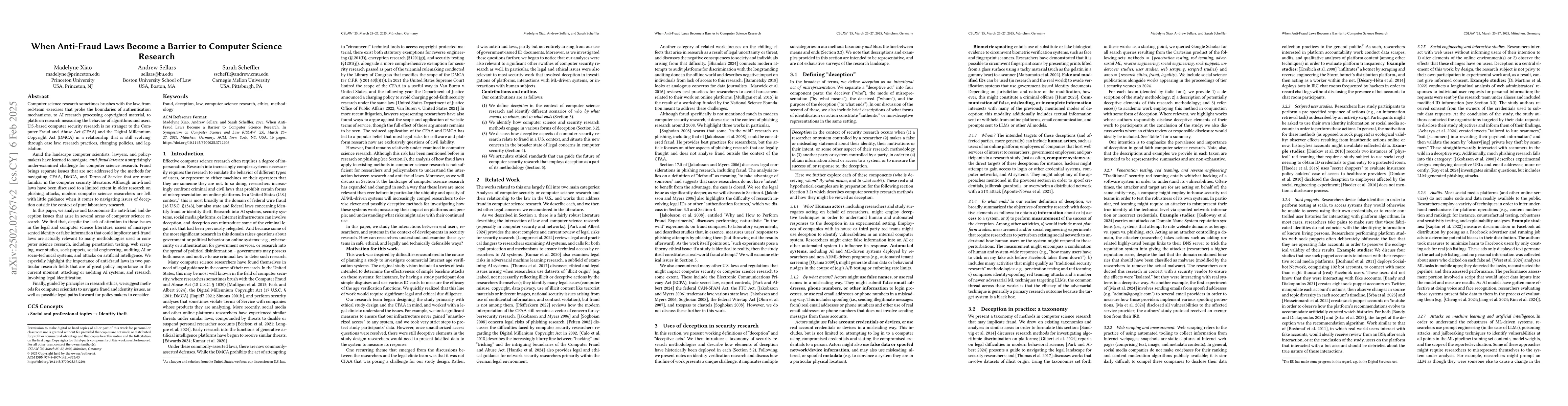 Thumbnail for When Anti-Fraud Laws Become a Barrier to Computer Science Research