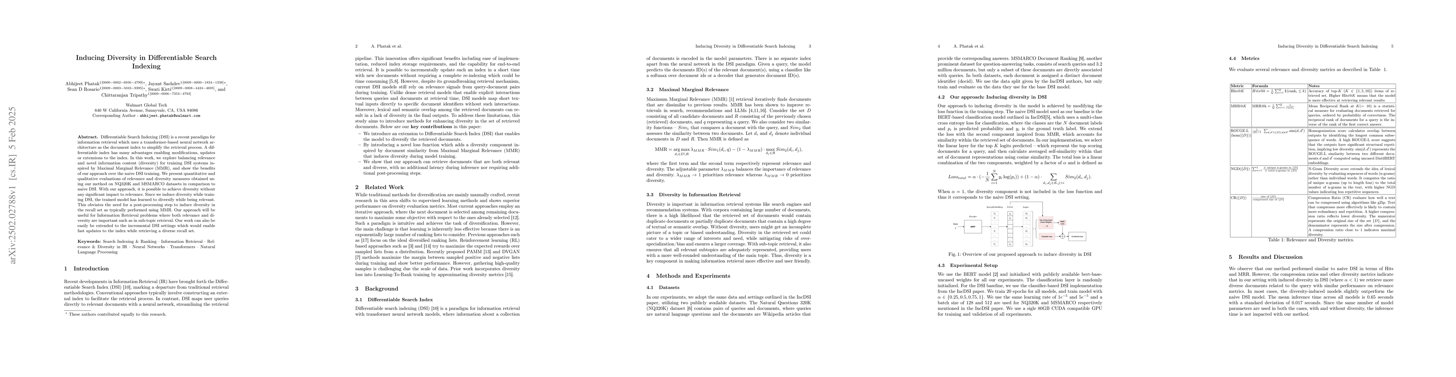 Thumbnail for Inducing Diversity in Differentiable Search Indexing