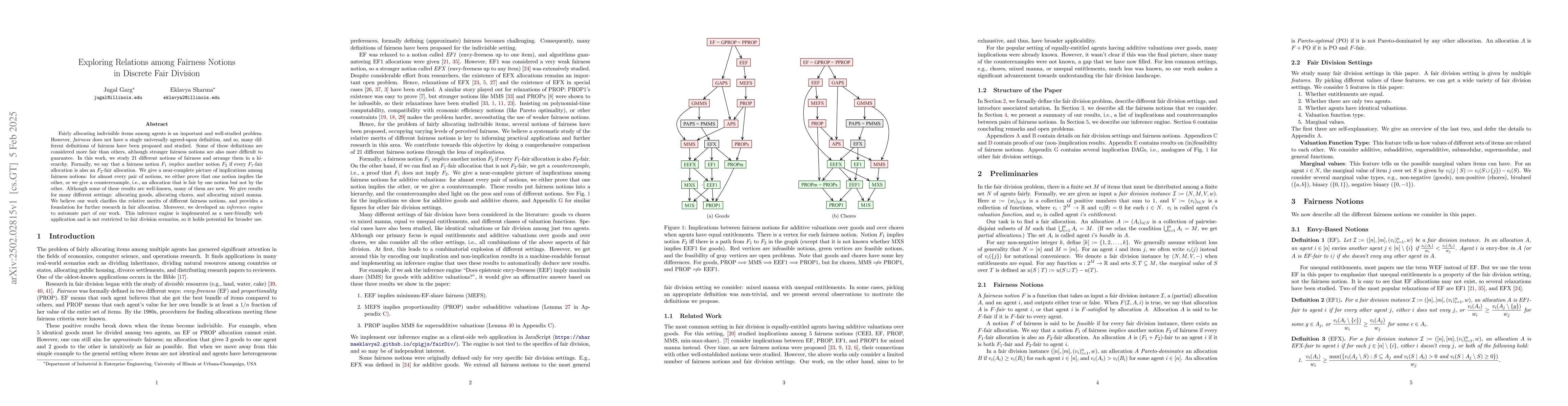 Thumbnail for Exploring Relations among Fairness Notions in Discrete Fair Division