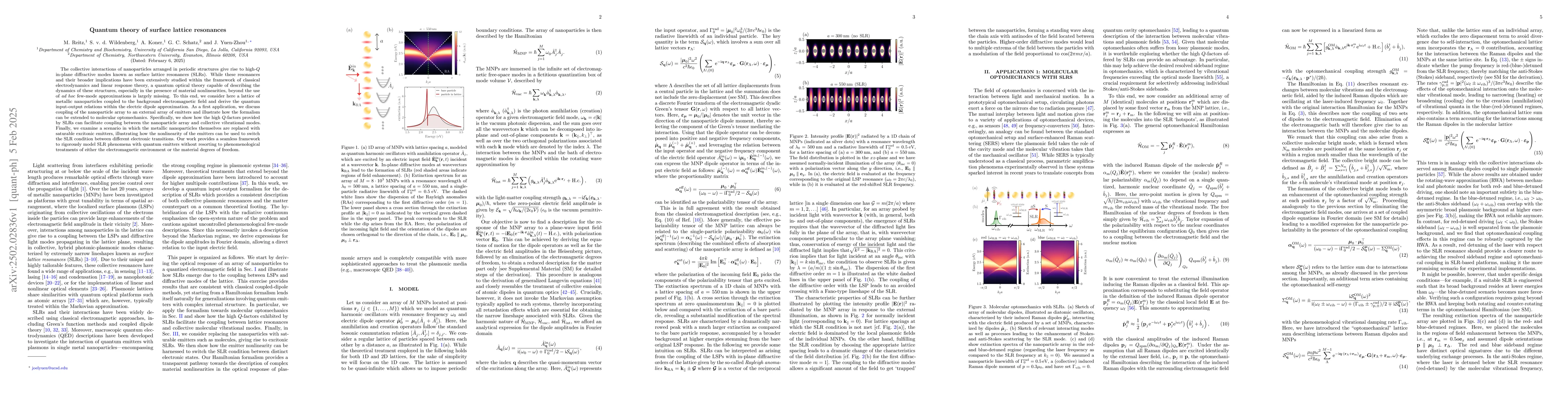 Thumbnail for Quantum theory of surface lattice resonances