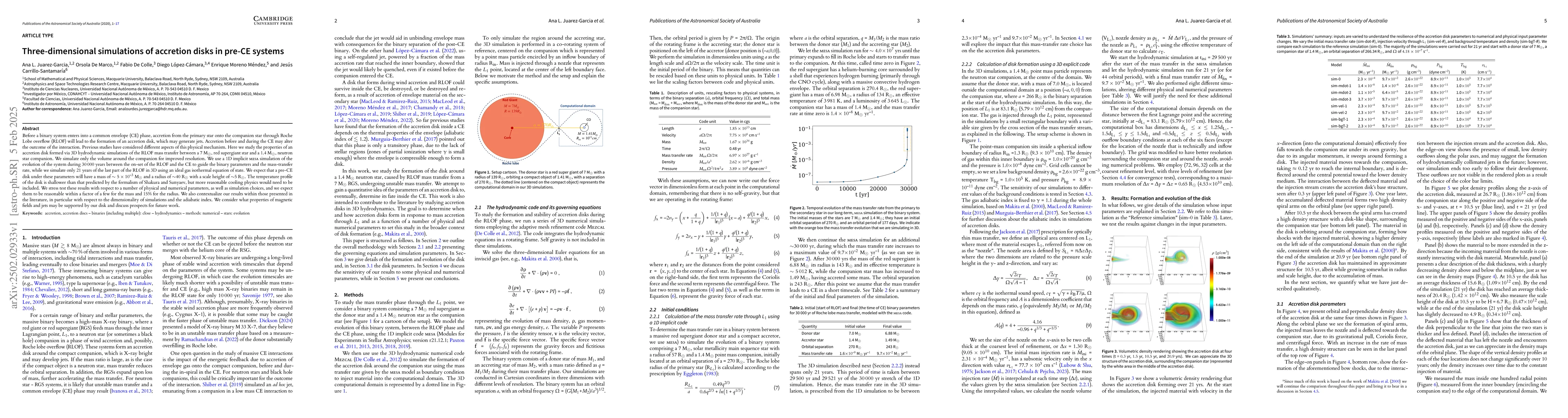 Thumbnail for Three-dimensional simulations of accretion disks in pre-CE systems
