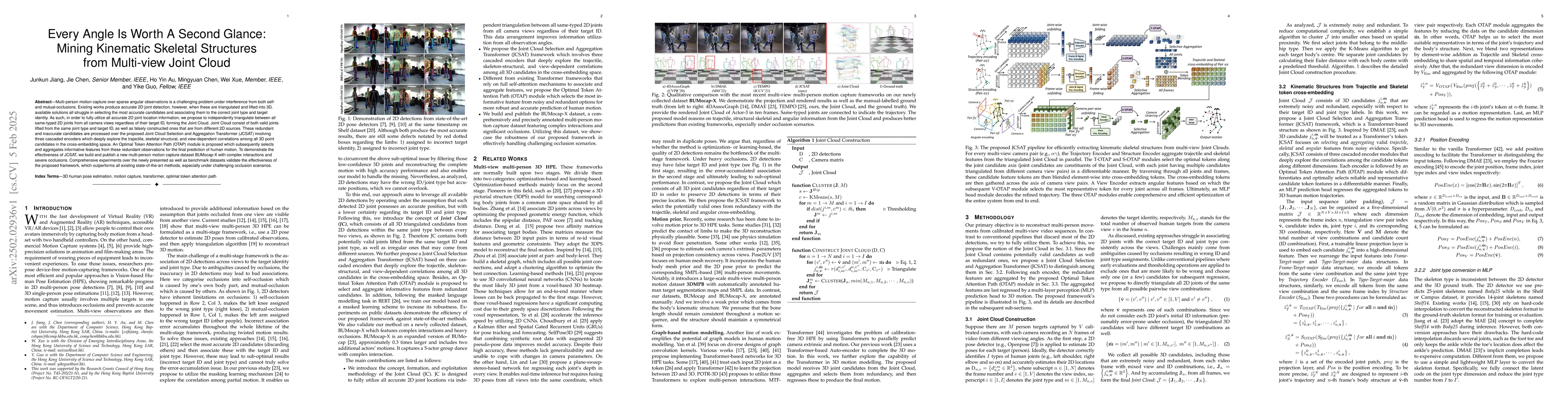 Thumbnail for Every Angle Is Worth A Second Glance: Mining Kinematic Skeletal
  Structures from Multi-view Joint Cloud